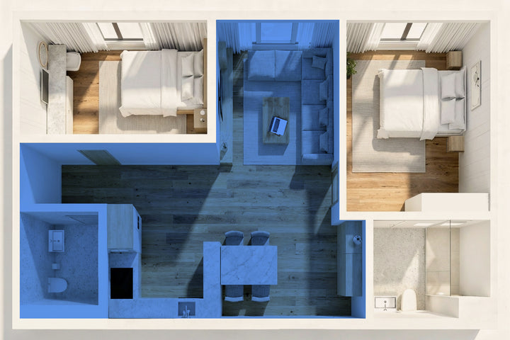 Open-plan solution